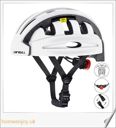 Foldable bicycle helmet made with premium materials for superior impact protection and ventilation