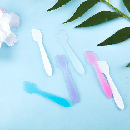 10 Vibrant Mini Cosmetic Spatulas for Precise Skincare and Makeup Application