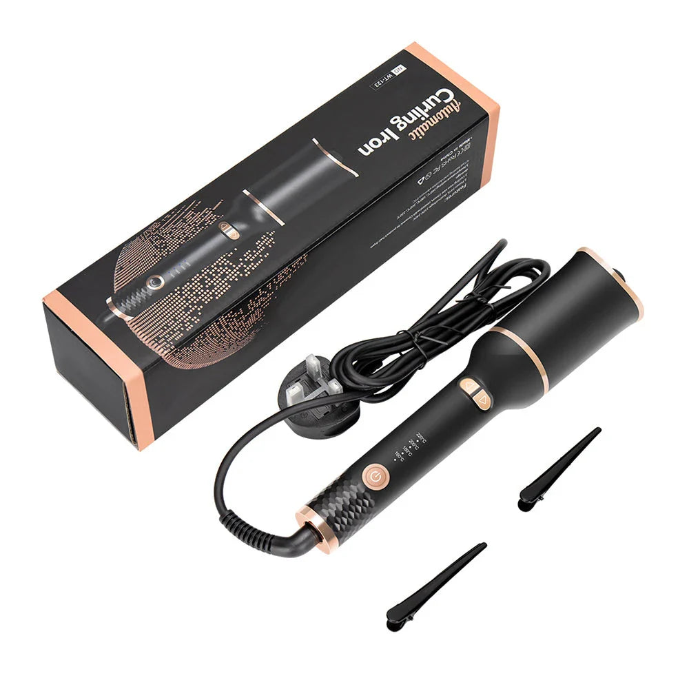 Auto-Rotating Ceramic Hair Curler with Salon-Quality Curling Capabilities