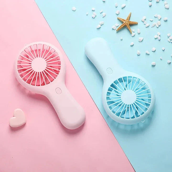 Compact USB Mini Fan with Adjustable Speeds and Ultra-Quiet Operation for Home and Office Use