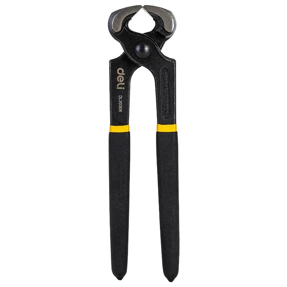 8-Inch Professional Carpenter Pliers made from high-quality carbon steel for precise tile cutting, wire crimping, and cutting tasks