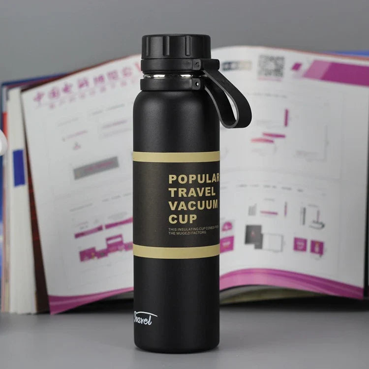 Stainless steel insulated tumbler with leak-proof lid in various vibrant colours, designed to keep hot and cold drinks at the perfect temperature for hours.