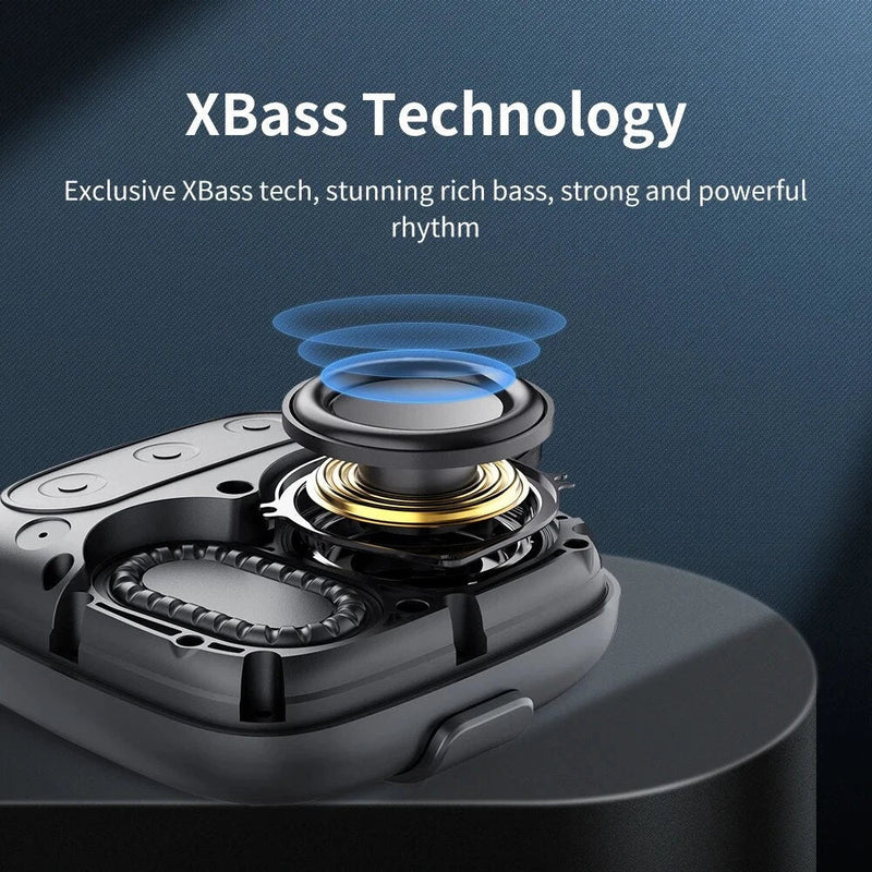 Homeenjoy UK High-Quality Portable Bluetooth Speaker with Powerful Bass, Weatherproof Design, and Integrated Power Bank