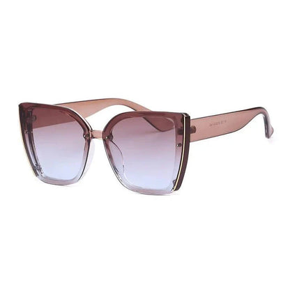 Chic oversized cat eye sunglasses with a vintage-inspired design and UV400 protection for stylish British women