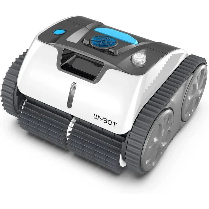 Cordless robotic pool vacuum cleaner with powerful suction and intelligent navigation for effortless cleaning of large in-ground pools