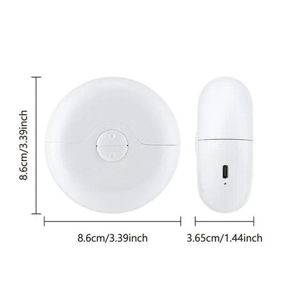 Premium electric 2-in-1 nail clipper and polisher with integrated nail clippings compartment, cordless design, and user-friendly features