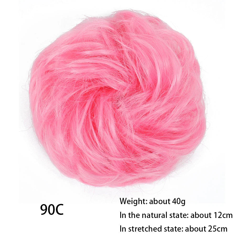 Messy Chignon Donut Hair Bun Pad in Fawn Brown colour, a versatile hair accessory that creates a stylish and effortless bun hairstyle.