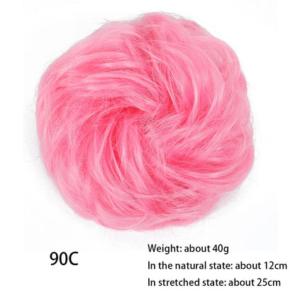 Messy Chignon Donut Hair Bun Pad in Fawn Brown colour, a versatile hair accessory that creates a stylish and effortless bun hairstyle.