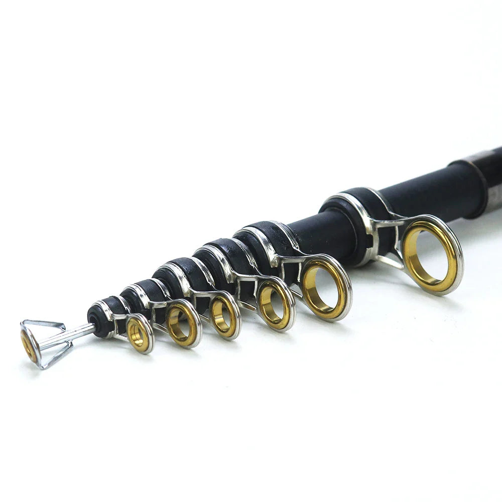 Compact and telescopic sea fishing rod made from high-quality carbon fibre, ideal for UK anglers