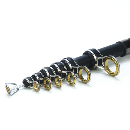 Compact and telescopic sea fishing rod made from high-quality carbon fibre, ideal for UK anglers