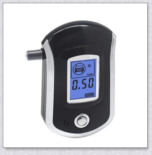 Premium police-grade breathalyser with advanced fuel cell sensor technology for accurate alcohol detection and fast, reliable BAC readings