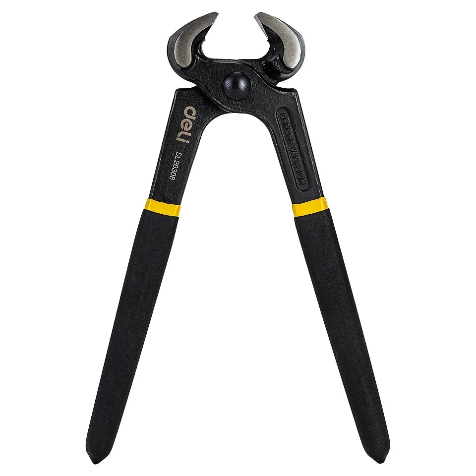 8-Inch Professional Carpenter Pliers made from high-quality carbon steel for precise tile cutting, wire crimping, and cutting tasks