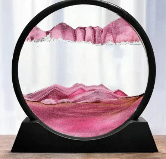 Quicksand Painting Ornaments in modern, minimalist design with mesmerizing sand display