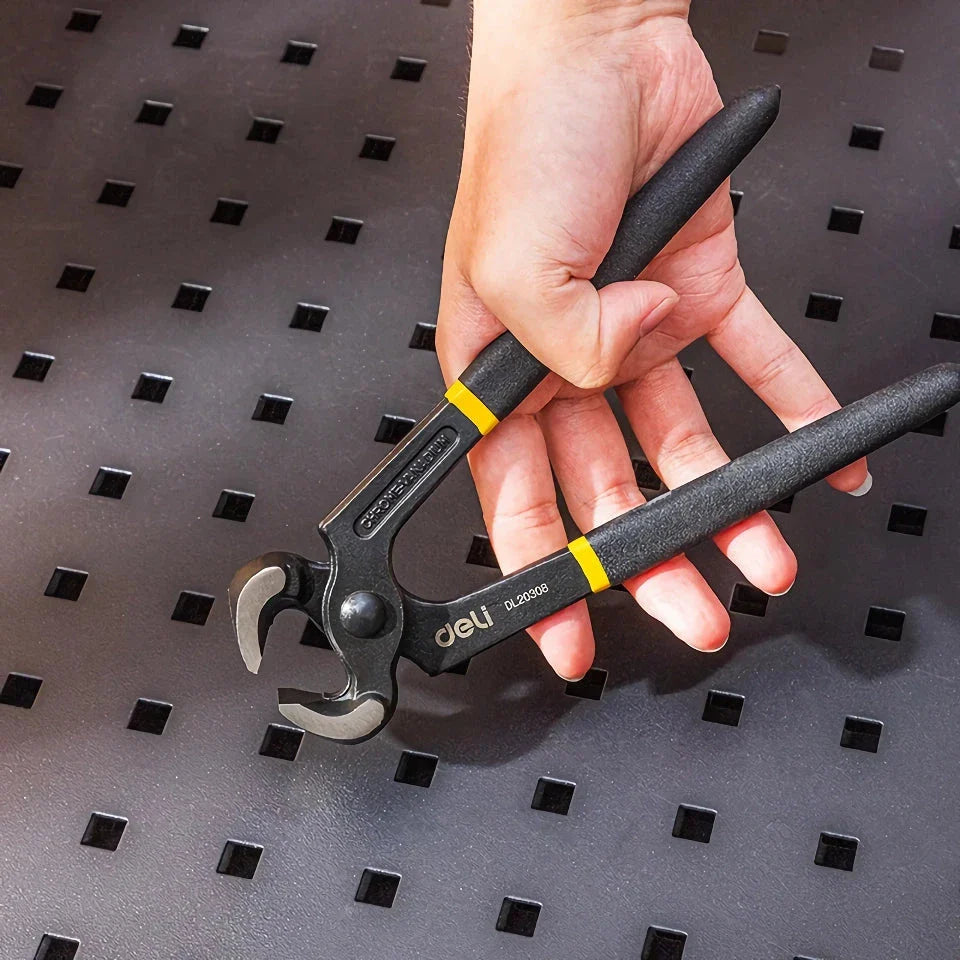 8-Inch Professional Carpenter Pliers made from high-quality carbon steel for precise tile cutting, wire crimping, and cutting tasks