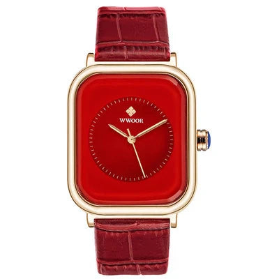 Elegant Quartz Ladies Watch with a sleek, square-shaped face and a high-quality quartz movement, the perfect accessory for the modern British woman.