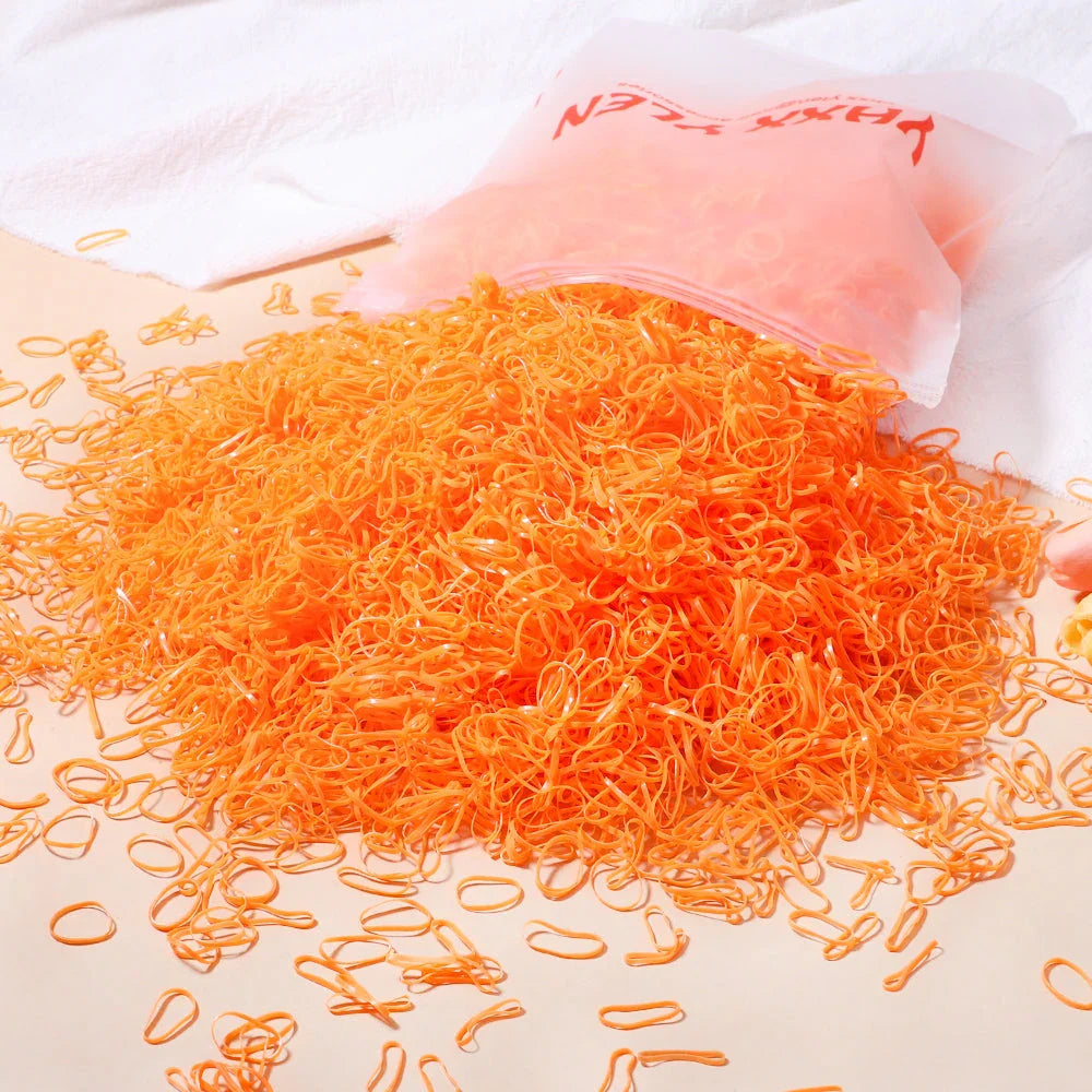 500 Vibrant and Durable Disposable Hair Bands for Girls in Various Colours