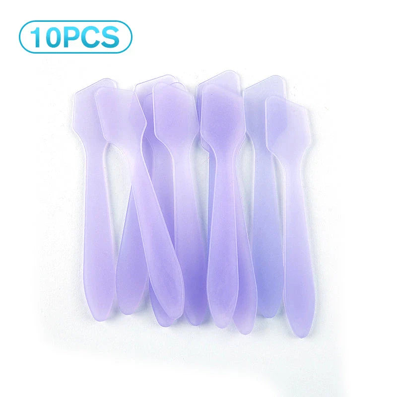 10 Vibrant Mini Cosmetic Spatulas for Precise Skincare and Makeup Application