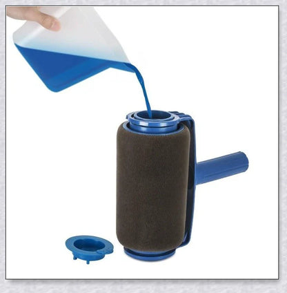 Paint Roller Pro No-Mess Kit with large paint chamber and micro-fibre roller head for flawless, mess-free painting
