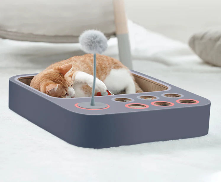 Premium Formaldehyde-free Cat Scratching Board Nest Toy in Dark Grey Colour