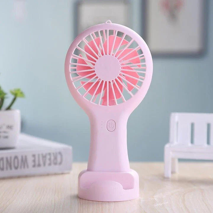 Compact USB Mini Fan with Adjustable Speeds and Ultra-Quiet Operation for Home and Office Use