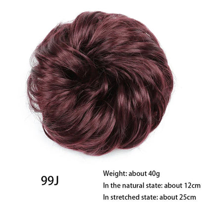 Messy Chignon Donut Hair Bun Pad in Fawn Brown colour, a versatile hair accessory that creates a stylish and effortless bun hairstyle.
