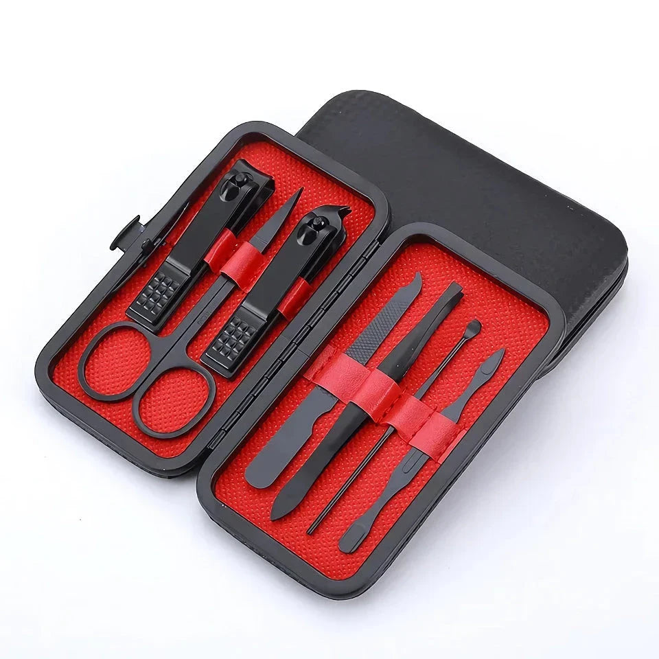 7-Piece Premium Nail Care Kit with Stainless Steel Manicure and Pedicure Tools