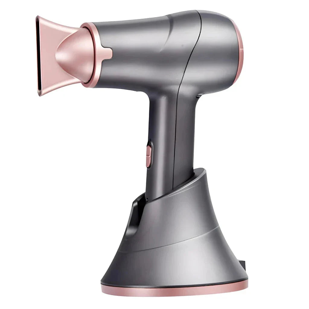 Cordless rechargeable travel hair dryer with 300W hot and cool air functionality, perfect for styling hair anywhere