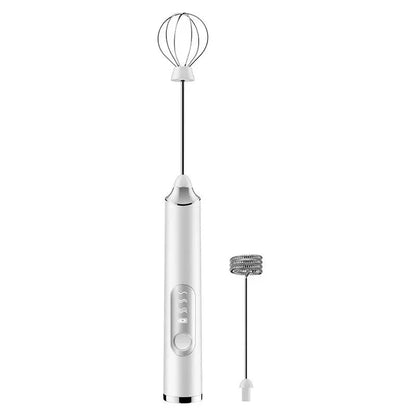 Premium handheld electric milk frother with high-speed rotation, rechargeable power, and ergonomic design for creating silky-smooth, café-quality froth.