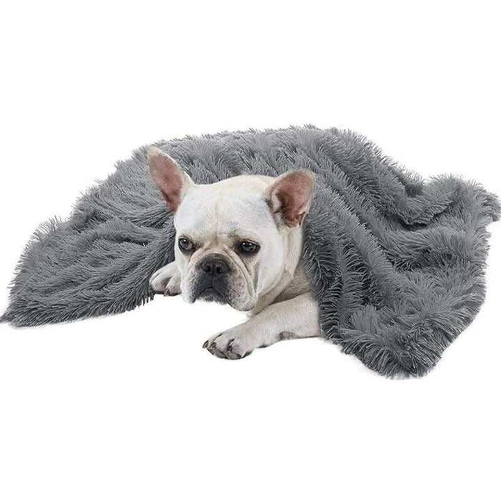 Cosy plush sleeping blanket for pets, available in small, medium, and large sizes, with a soft and luxurious design to provide ultimate comfort for your furry friend.