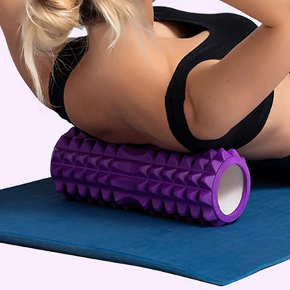 Premium eco-friendly fitness foam roller with massage points for muscle recovery and flexibility