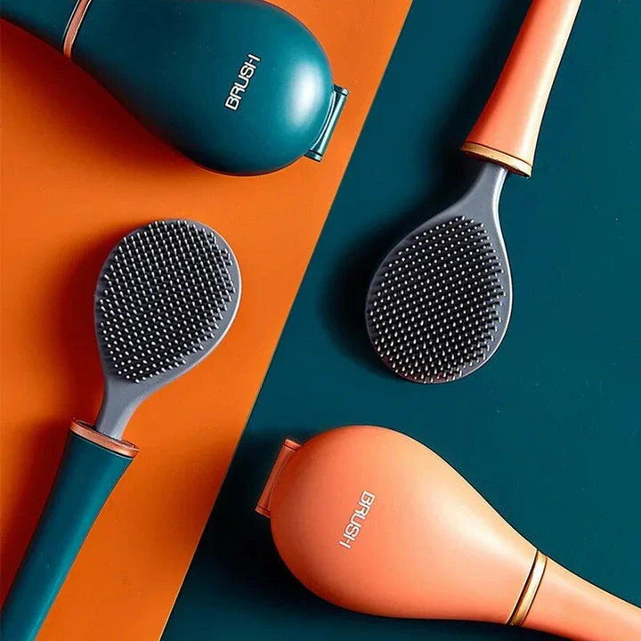 A modern long-handled silicone toilet brush with a sleek wall-mounted holder, perfect for efficient and hygienic bathroom cleaning.