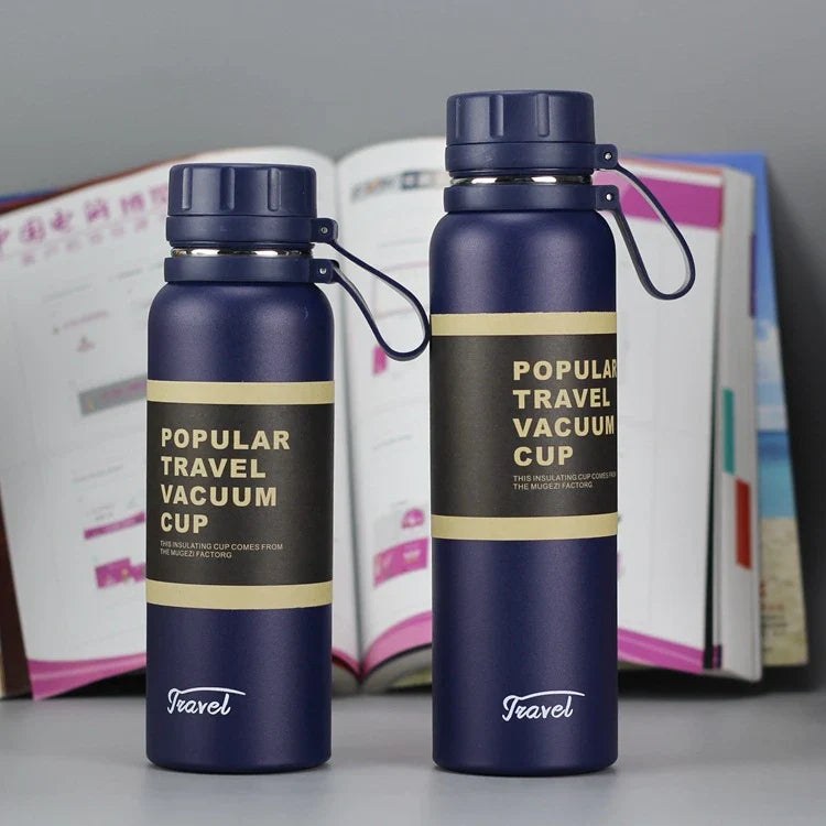 Stainless steel insulated tumbler with leak-proof lid in various vibrant colours, designed to keep hot and cold drinks at the perfect temperature for hours.