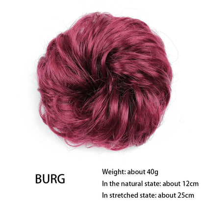 Messy Chignon Donut Hair Bun Pad in Fawn Brown colour, a versatile hair accessory that creates a stylish and effortless bun hairstyle.