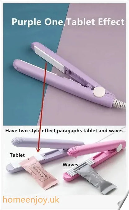 Ceramic Mini Hair Curler with 3D floating plate for creating smooth, silky hairstyles