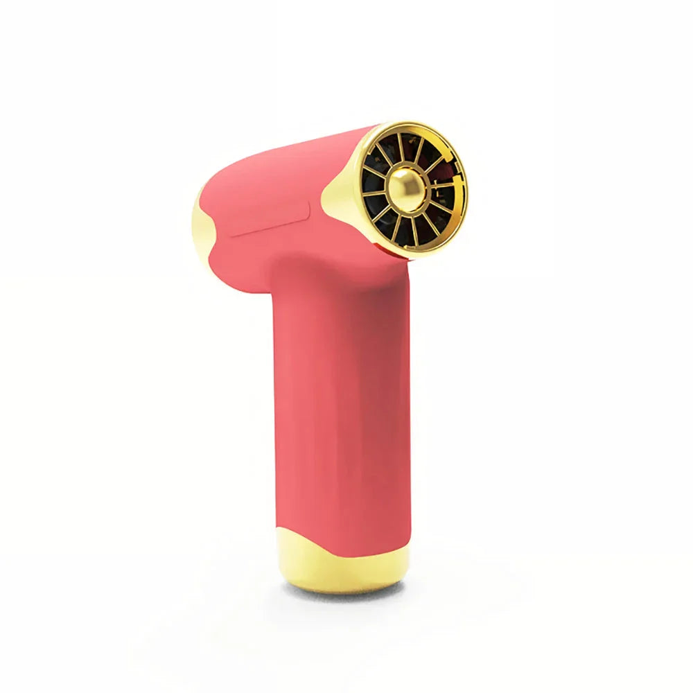 Cordless travel hair dryer with four adjustable speed settings, rechargeable battery, and lightweight, durable design for versatile use on the go
