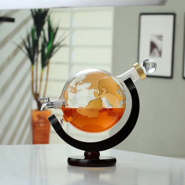 Trendha Glass Wine Decanter, a premium borosilicate glass vessel for serving elegant craft beverages in style