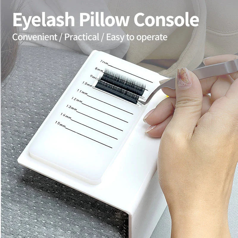 Portable Eyelash Extension Pillow and Glue Holder Tray for Beauty Professionals