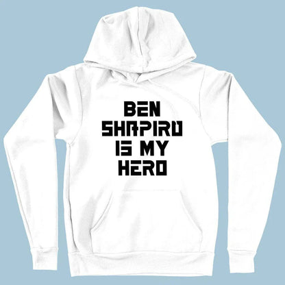 Premium-quality Ben Shapiro hoodie with Airlume cotton blend, double-lined hood, and roomy pouch pocket, made ethically in the UK