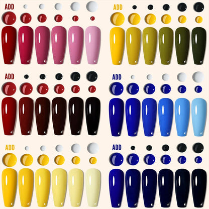 Premium 10ml gel nail polish set in vibrant colors for long-lasting, salon-quality manicures at home