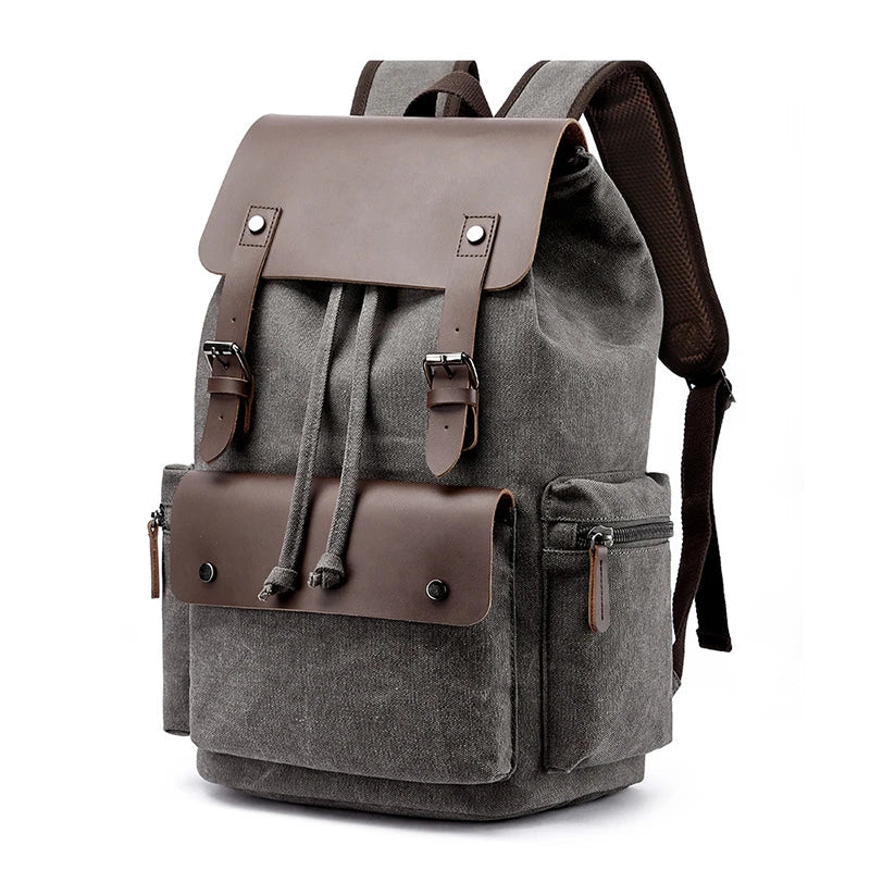 Versatile canvas backpack with spacious capacity, secure draw-string closure, and durable construction for everyday use