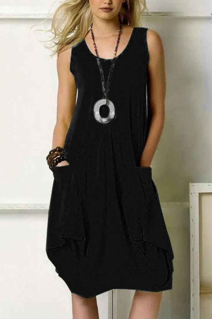 Stylish irregular knit dress in orange made from premium polyester fabric, perfect for the modern British woman's wardrobe