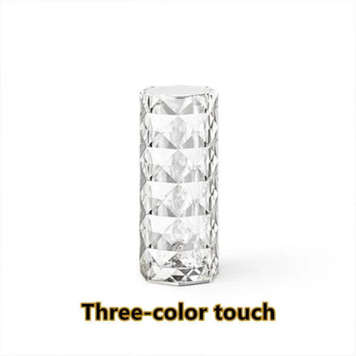 Elegant crystal-inspired table lamp with 16 colour modes, perfect for bedrooms, living rooms, and more