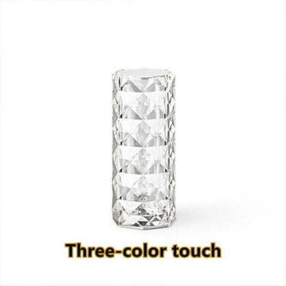 Elegant crystal-inspired table lamp with 16 colour modes, perfect for bedrooms, living rooms, and more