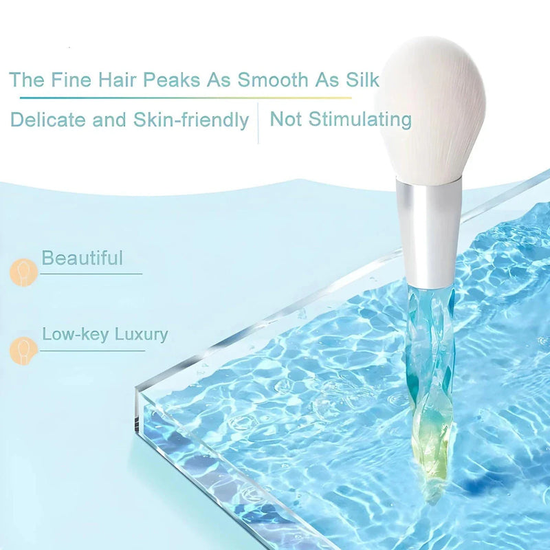 Homeenjoy UK Elegant Crystal Handle Powder Makeup Brush for Flawless Application
