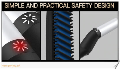 A beard straightener comb with heat barrier bristles for effortless, damage-free beard straightening