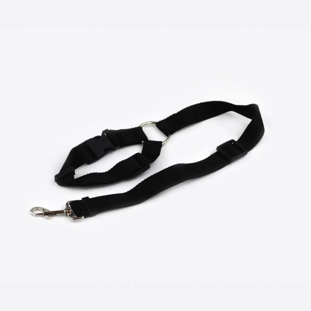 Adjustable Dog Car Seatbelt with Leash and Headrest Attachment for Secure Pet Transport