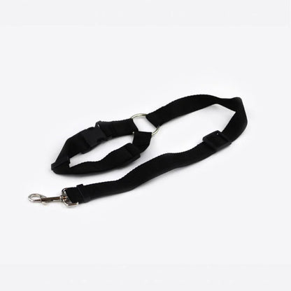 Adjustable Dog Car Seatbelt with Leash and Headrest Attachment for Secure Pet Transport