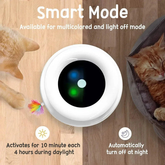 Captivating 2-in-1 Smart Cat Toy with feather wand and interactive balls for endless feline fun and engagement