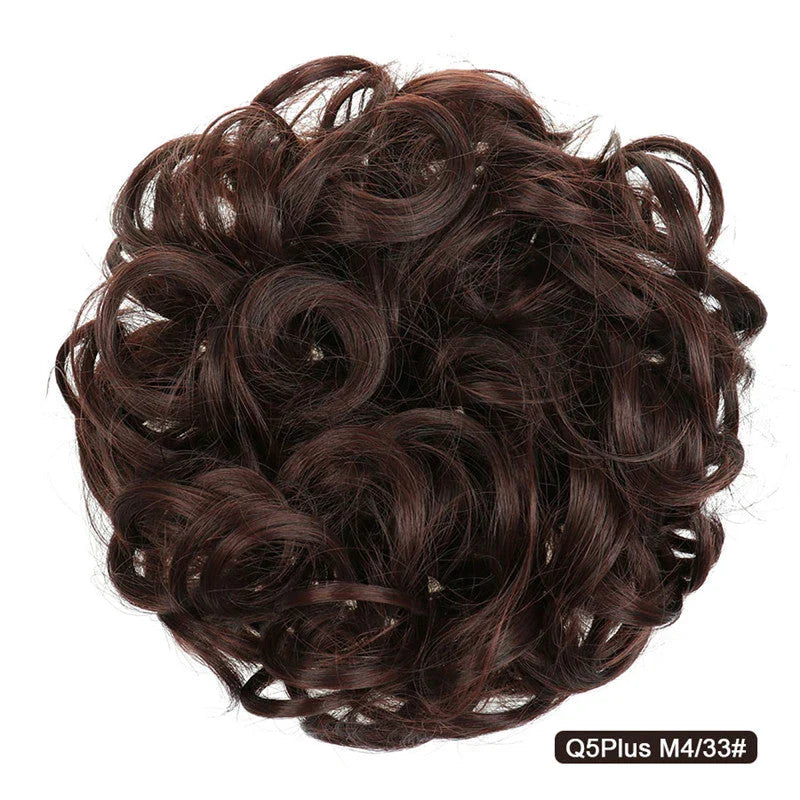 Messy Chignon Donut Hair Bun Pad in Fawn Brown colour, a versatile hair accessory that creates a stylish and effortless bun hairstyle.
