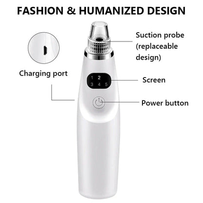 Advanced electric blackhead remover vacuum suction tool for deep pore cleansing and skin rejuvenation